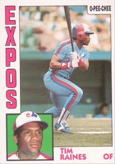 1984 O-Pee-Chee Baseball Cards 370     Tim Raines